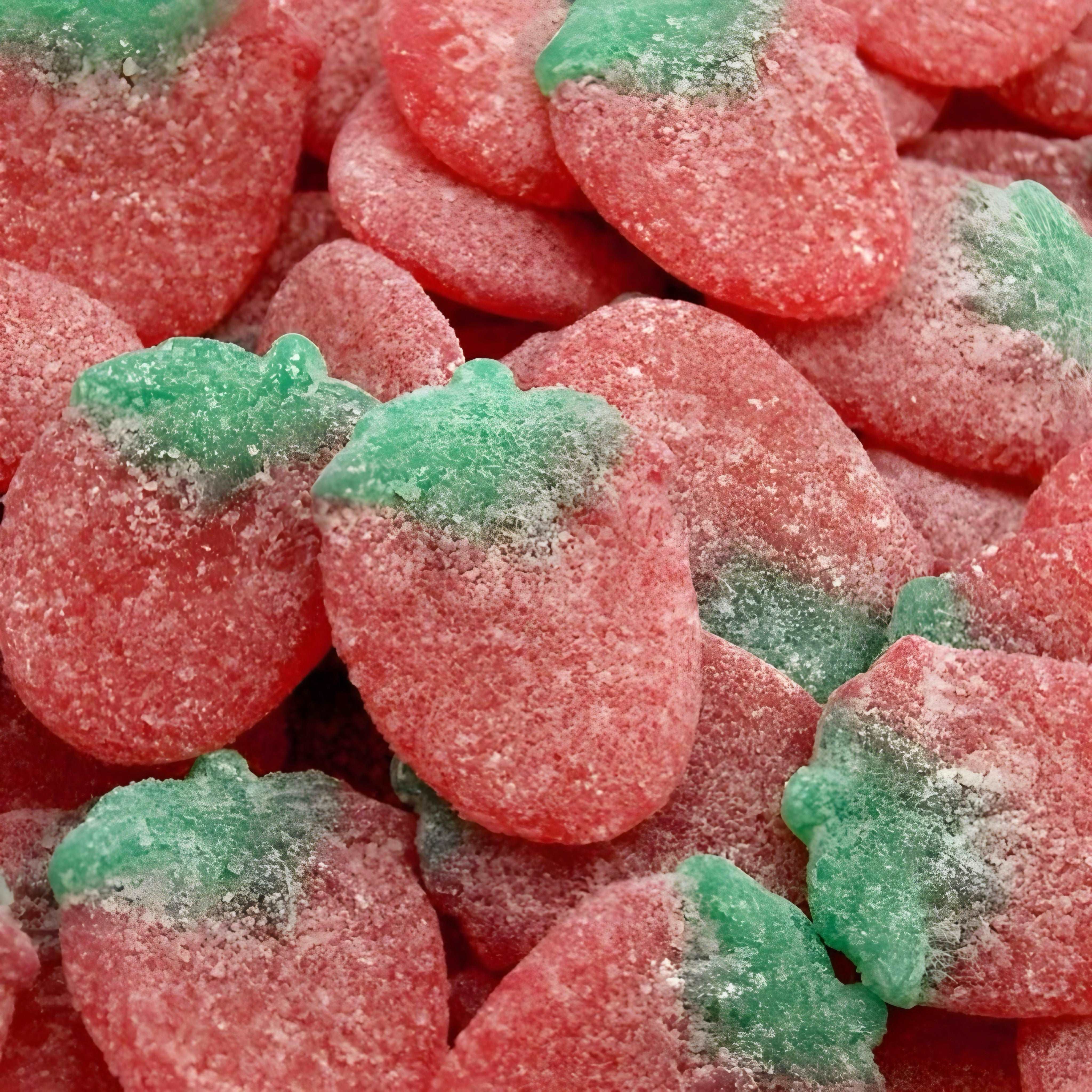 Image de Fraises Géantes Sucrées (100g), une friandise savoureuse disponible sur Friandises Magic.