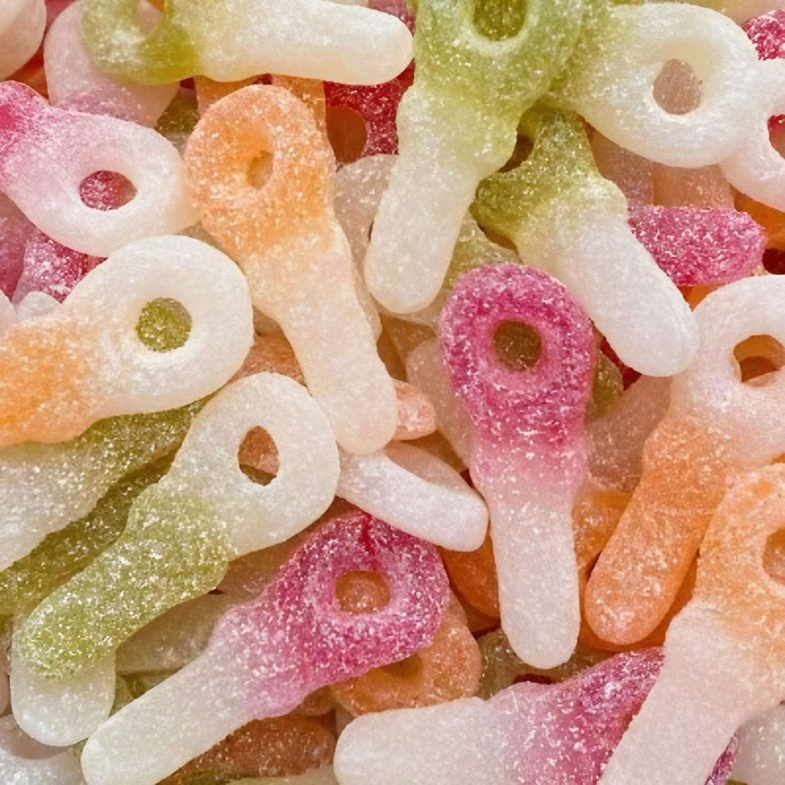 Image de Tétines Tropicales Sucrées, une friandise savoureuse disponible sur Friandises Magic.