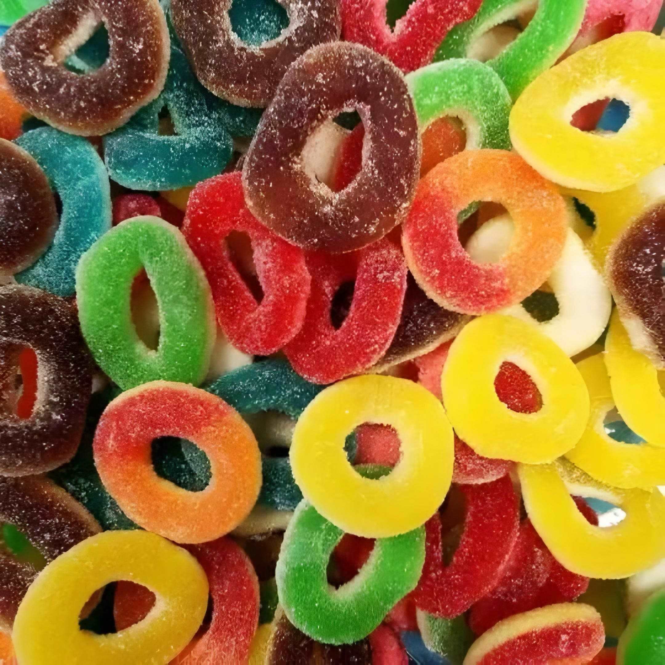 Image de Anneaux Mix, une friandise savoureuse disponible sur Friandises Magic.