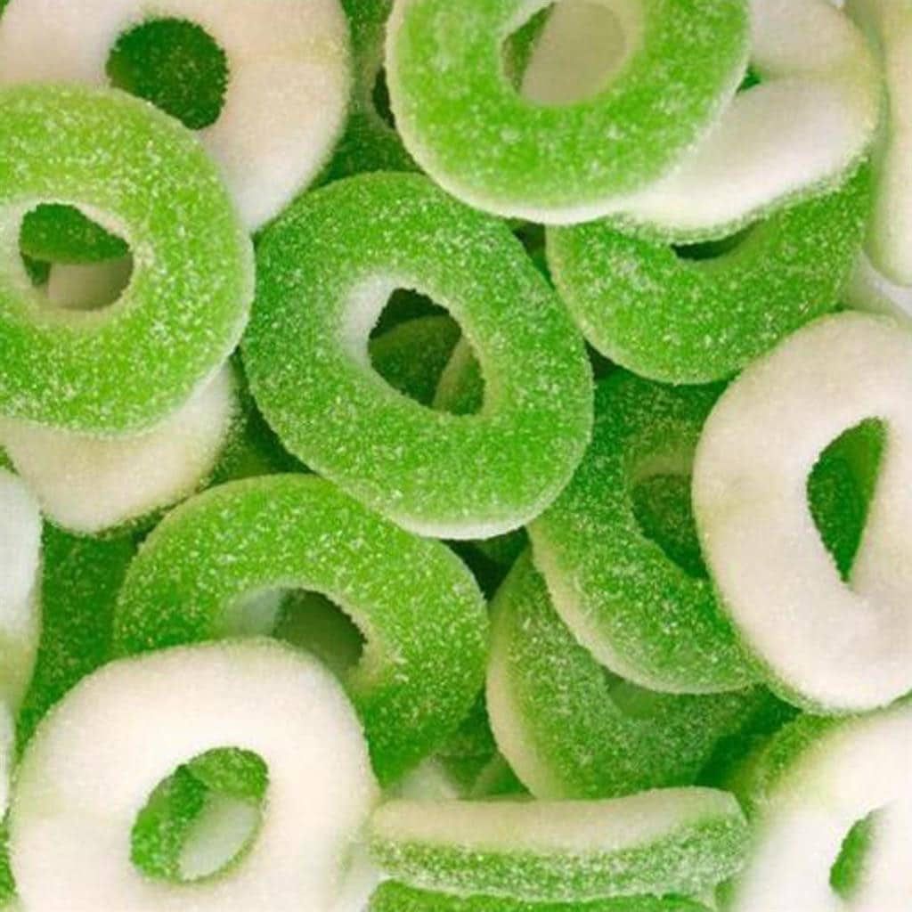 Image de Anneaux Pommes ￼, une friandise savoureuse disponible sur Friandises Magic.
