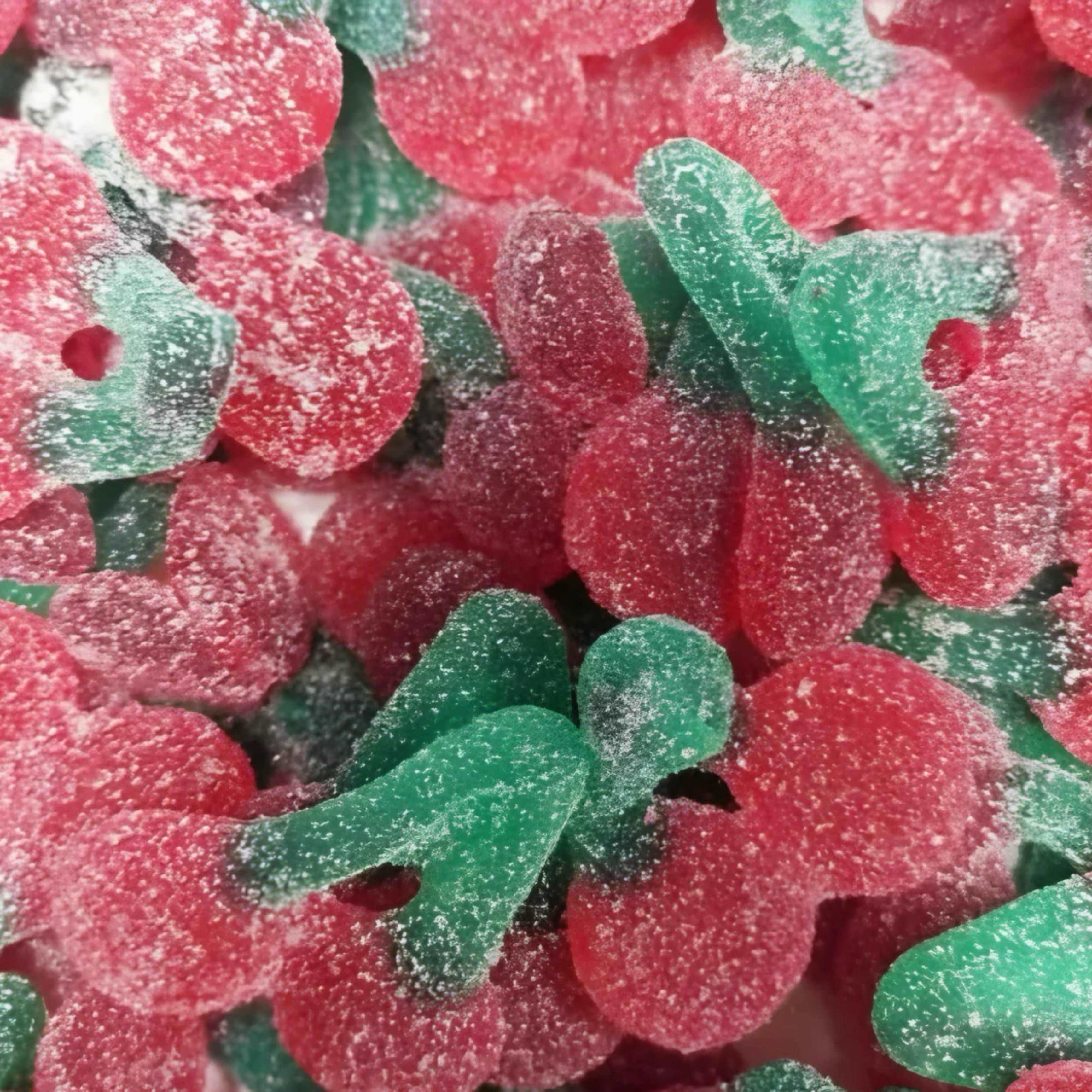 Image de Cerises Sucrées XL (100g), une friandise savoureuse disponible sur Friandises Magic.