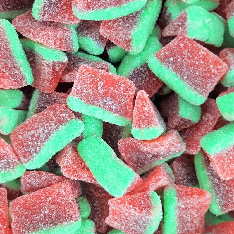 Image de Tranches De Pastèque Sucrées, une friandise savoureuse disponible sur Friandises Magic.